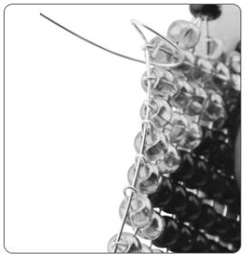 Wire woven through loops